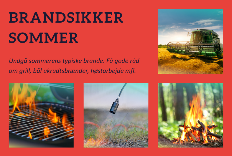 Få en brandsikker sommer med gode råd om åben ild.